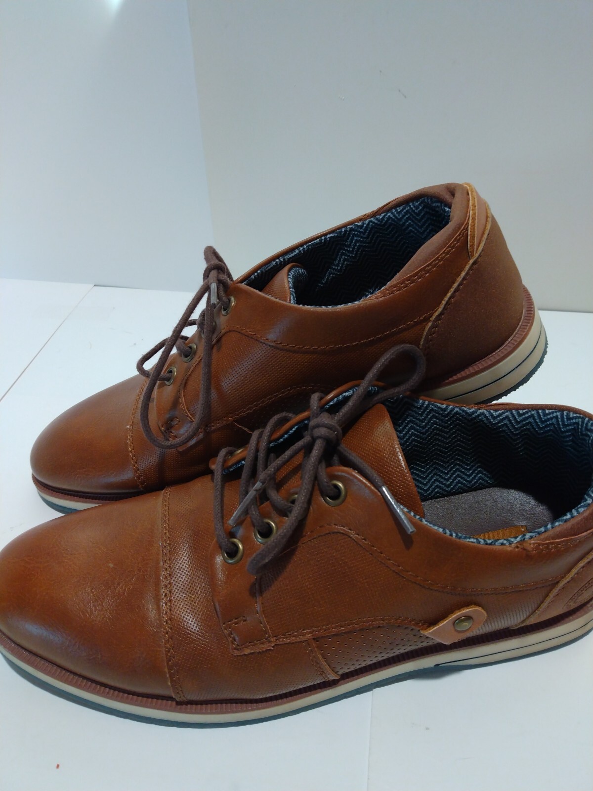 SAOLA Scarpe eleganti da uomo B 52 di BullBoxer Rowan marroni stringate in pelle taglia 5