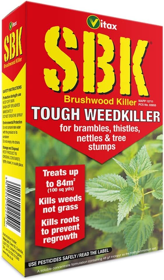 Vitax SBK Weedkiller Brushwood Tree Stump Bramble Root Strong Weed