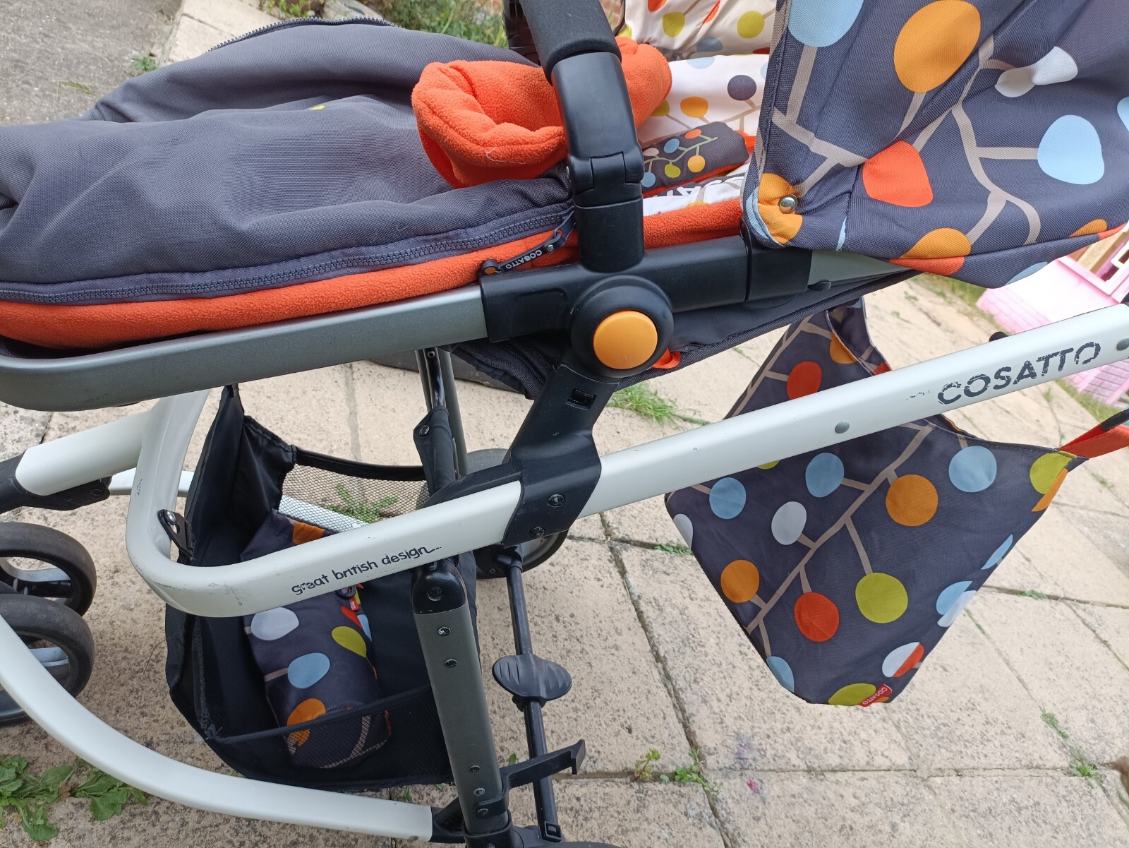 Cosatto Giggle 3 in 1 Travel System Single Seat Stroller Cot Car Seat