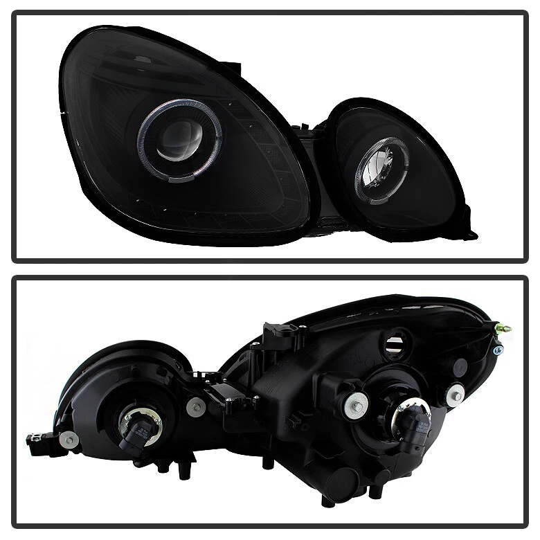 Faros proyectores LED DRL halo negros para Lexus GS300 GS400 GS430 1998-2005 Foto 3 de 4