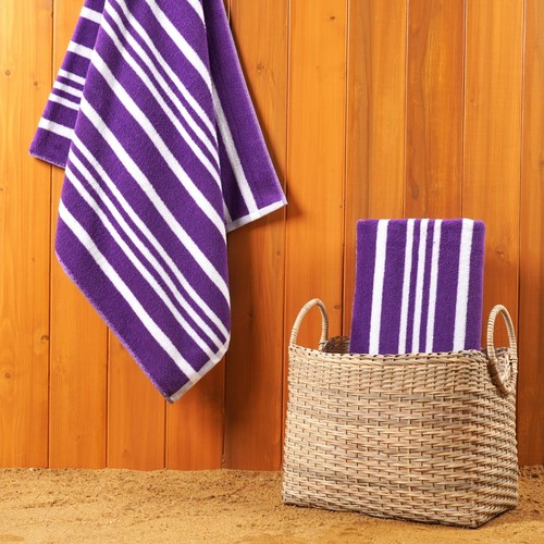 Cotton Beach Towels Set, Oversized Bath Towels for Pool Spa Camping, Sand Free - Picture 32 of 74