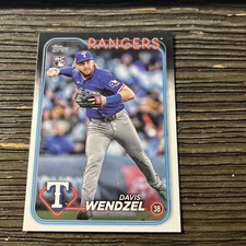 2024 Topps Update US-248 Davis Wendzel Texas Rangers Rookie