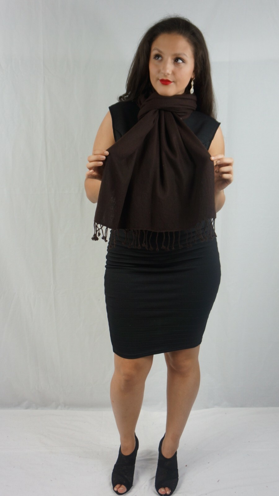 Shawl/Scarf/Cashmere Scarf/Cashmere Shawl/Pashmina Shawl/Pure Pashmina Shawlbrow image 5