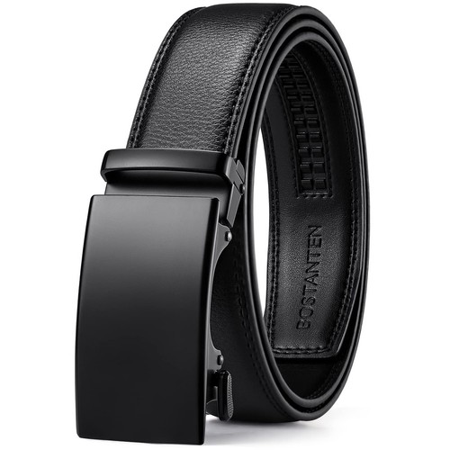 Ratchet Mens Belt Leather Dress and Casual with Adjustable Buckle,Slim to Fit - Picture 19 of 27