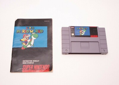 Super Mario World Super Nintendo, 1992 SNES Manual Authentic