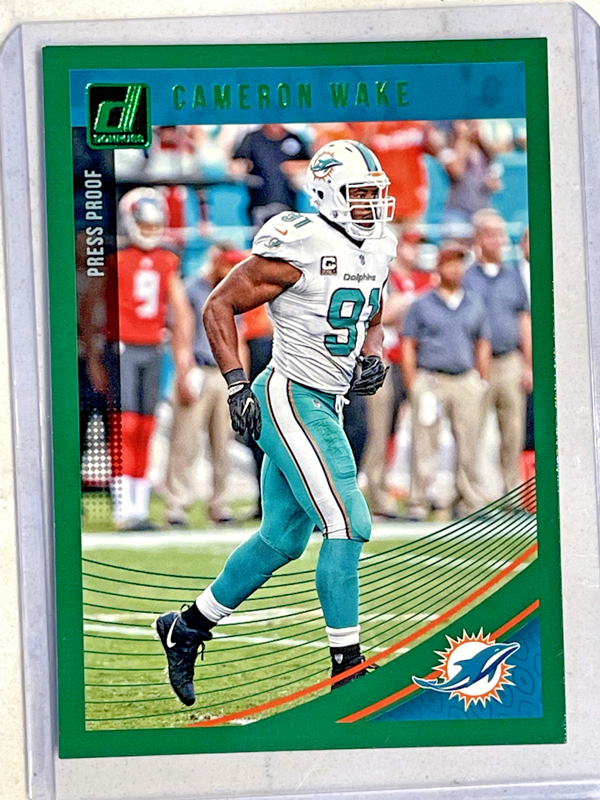 2018 Panini Donruss Press Proof Green Cameron Wake #170