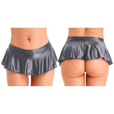 UK Sexy Women Pleated Skirt Mini Schoolgirl Micro Short Dress Cosplay Clubwear