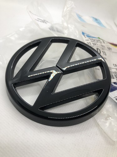 Logo Badge Vw Golf 1 I MK1 Calandre Grille Noir Brillant ORIGINAL 321853601 - Foto 7 di 12