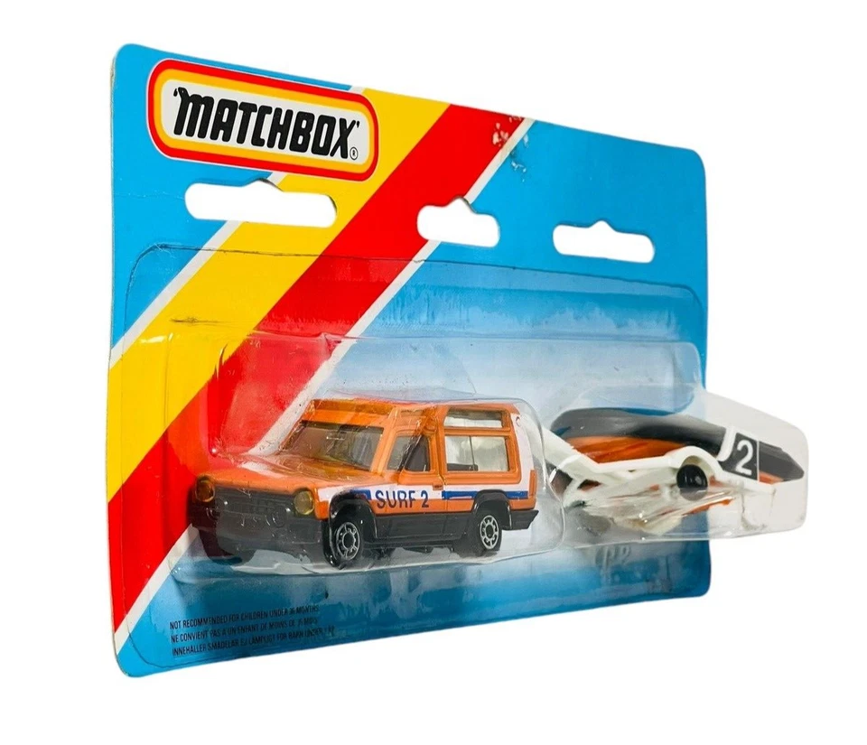 Matchbox TP-110 Twin-Pack Surf 2 Matra Rancho & Inflatable Boat w/Trailer- 1983 - Image 2 of 4
