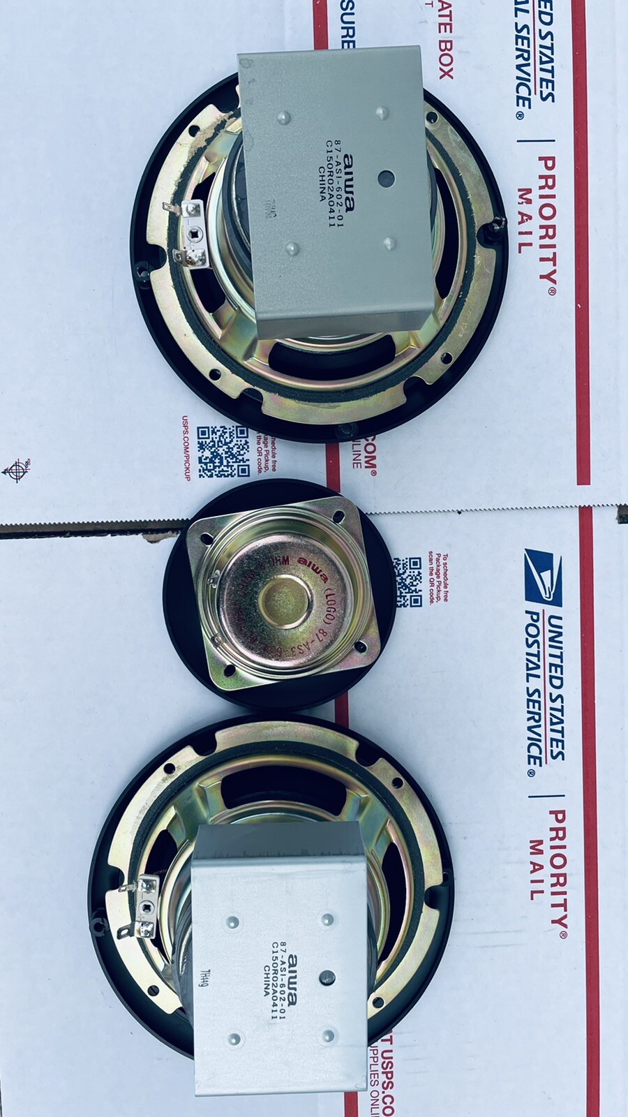 AIWA TWEETER & 2 MIDRANGE 8 OHM FROM AIWA SPEAKER SXAV1000 EXCELLENT