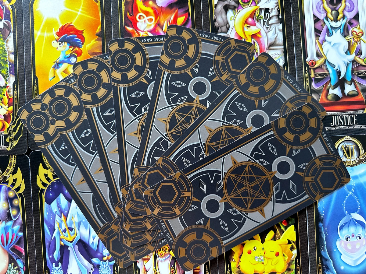 Pokemon (pocket monster) 78 tarot card deck - gold foiled - Poke Box | eBay