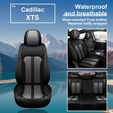 Full Set Car 5-seat Cover Cushion Pad Faux Leather For Cadillac Xts 2013-2019 Full Set Car 5-seat Cover Cushion Pad Faux Leather For Cadillac Xts 2013-2019