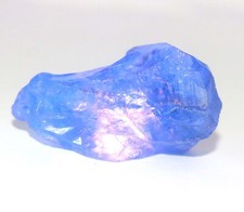 DYED EGL Certified 34 Carat Sale African Blue Sapphire Uncut Rough 6dJL