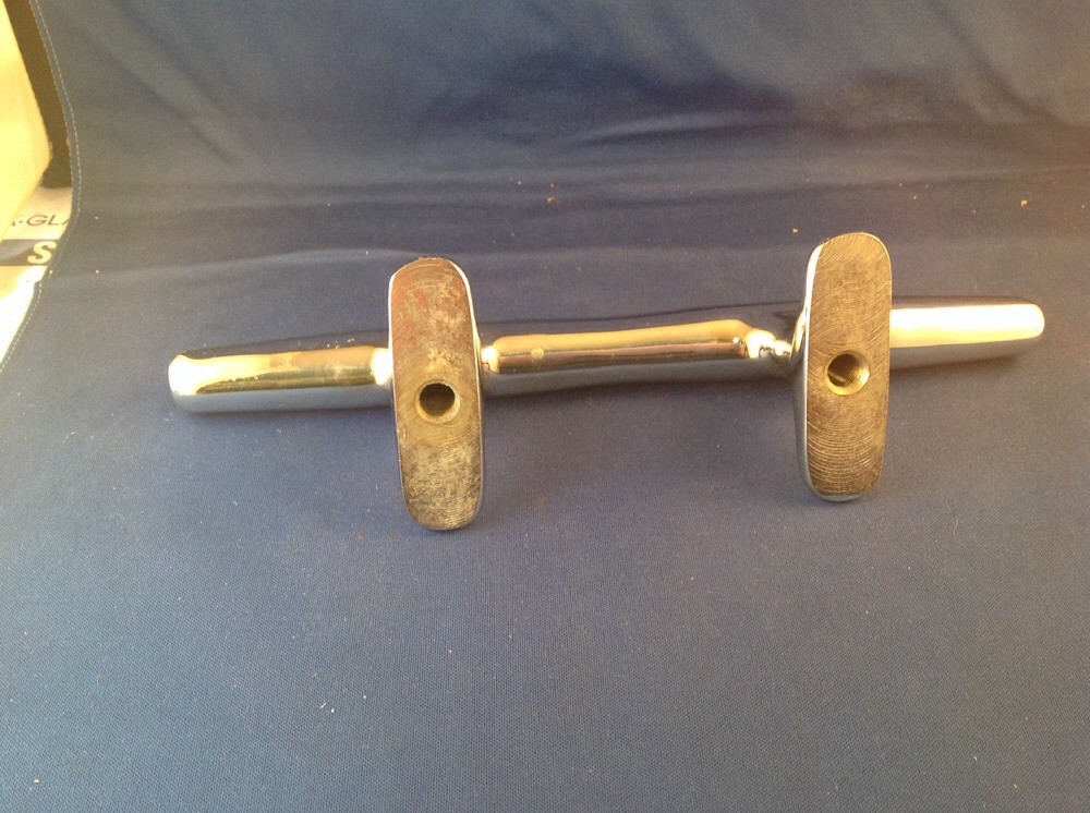 herreshoff Boat cleat 10" Chrome Plated Bronze Bottom Mount eBay