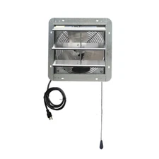 Shutter Exhaust Fan 12 in. 800 CFM Attic Garage Grow Fan With 3 Speed Thermostat