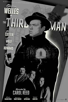 The Third Man Silver Black Metallic Variant by Jack Durieux Ltd x/60 Poster MINT
