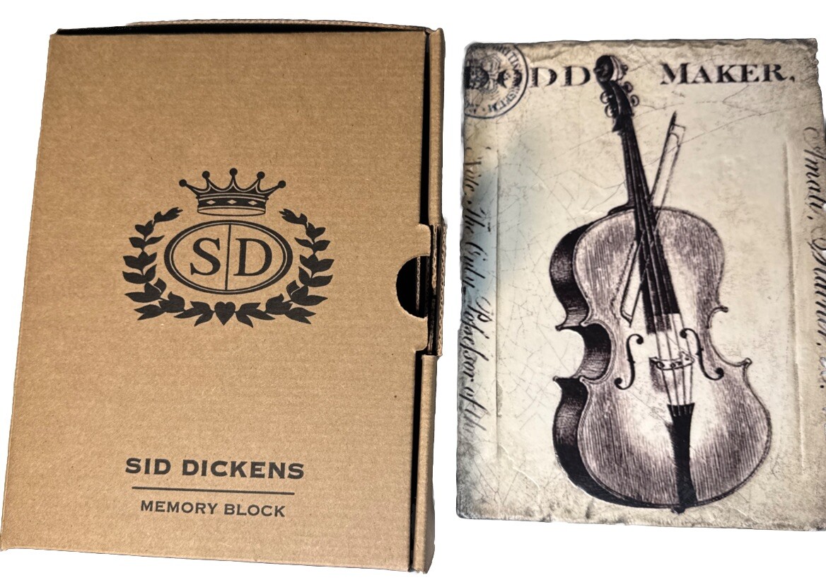 【ララ】Sid Dickens メモリーブロック　4個セット SIGNED & Dated Sid Dickens Tile T-450 Cello Memory Block Music