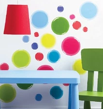 Wallies 3-D Dots Peel & Stick Wall Mural Sticker Dorm
