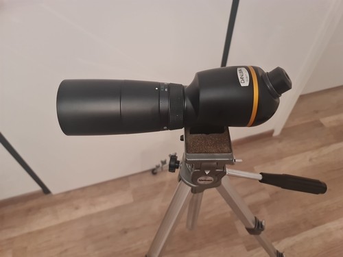 Spektiv, Fernrohr Dörr Danubia 40 X 60 aus Metall mit Velbon Stativ SE 4 - Bild 13 von 24