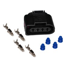 Stecker 4-polig Reparatursatz f&uuml;r VW Skoda Seat 1J0973724 weiblich Crimp Kontakt