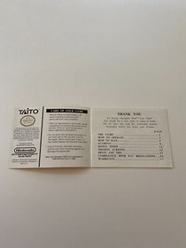 Nes - Operation Wolf Nintendo Folleto Manual Solo Sin Juego