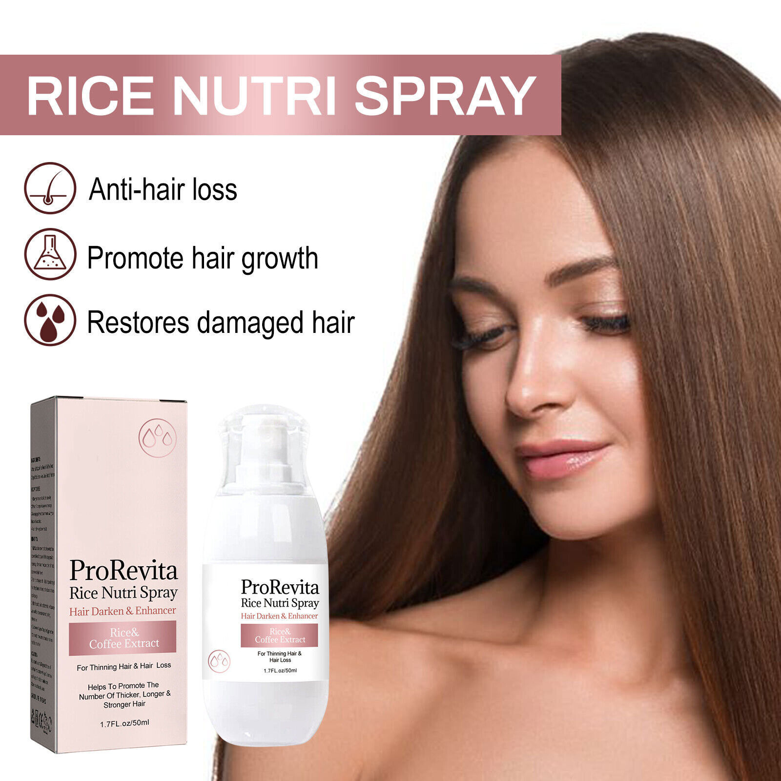 Zephta HRegrow 2.0, Zephta Hair Regrowth, Prorevita Rice Nutri Spray, for Hair eBay