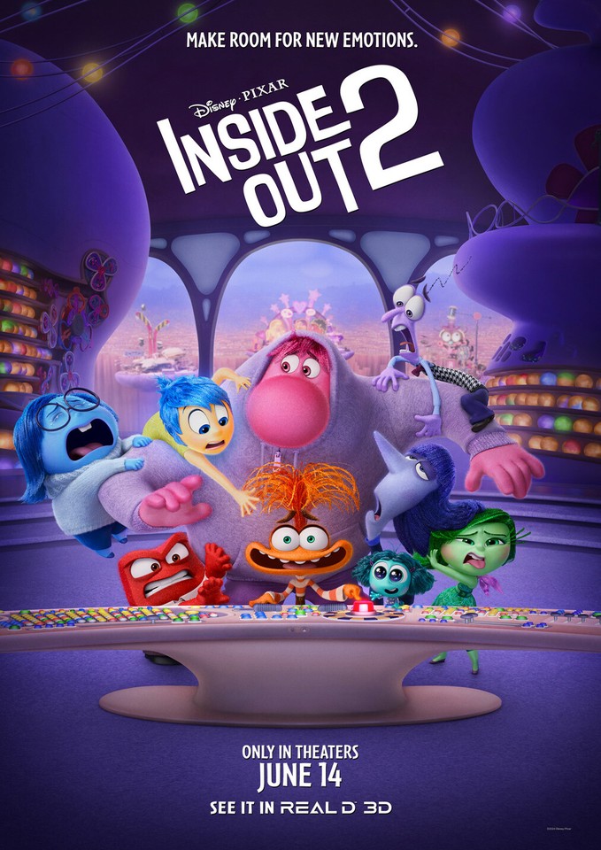 Inside Out 2 Official Poster vice Versa 2 Poster Movie 2024 Amy Poehler
