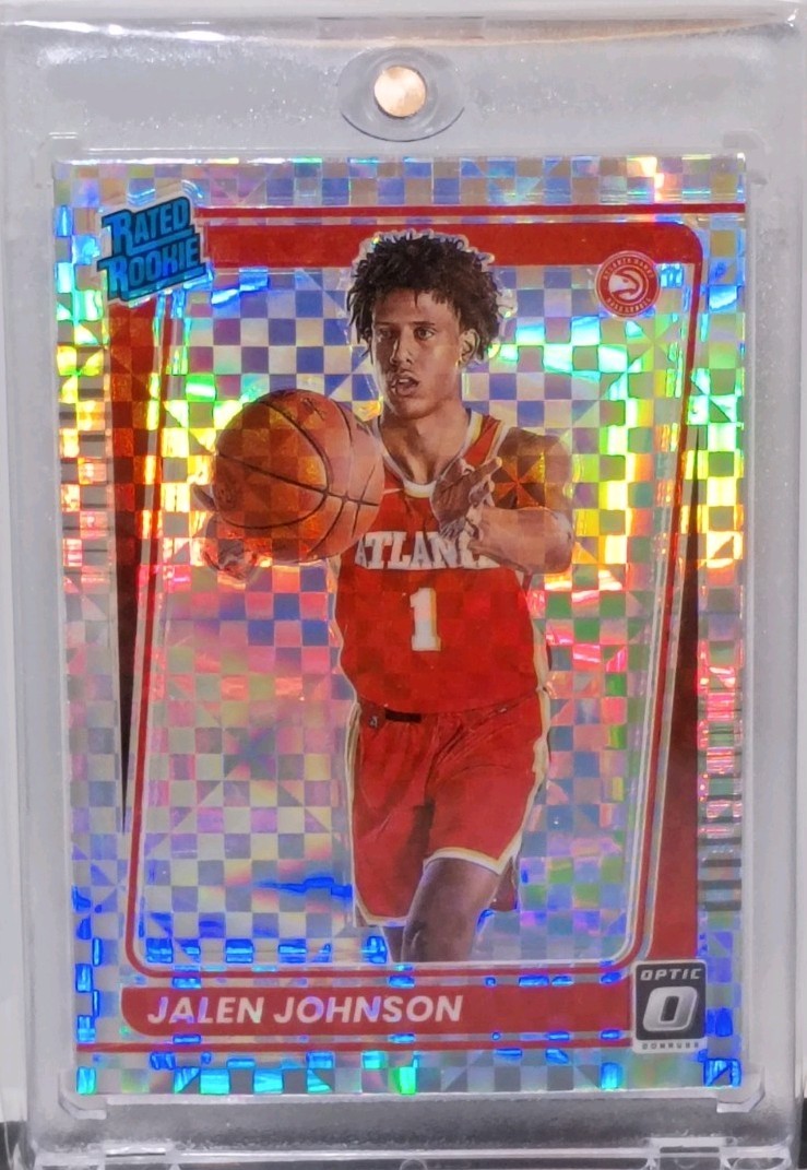 2021-22 Panini Donruss Optic - Rated Rookie Jalen Johnson #181 Checkerboard Pri