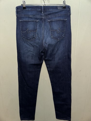Pantalones de mezclilla AG Adriano Goldschmied The Prima Cigarette Leg talla 29R lavado oscuro 31x29L - Imagen 6 de 7