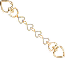 Heart Bag Extender Chain, Metal Purse Strap Extender Stylish Strap Replacement