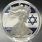 2023 'I Stand With Israel' Colorized 1 Oz American Silver Eagle #787 Of 1000