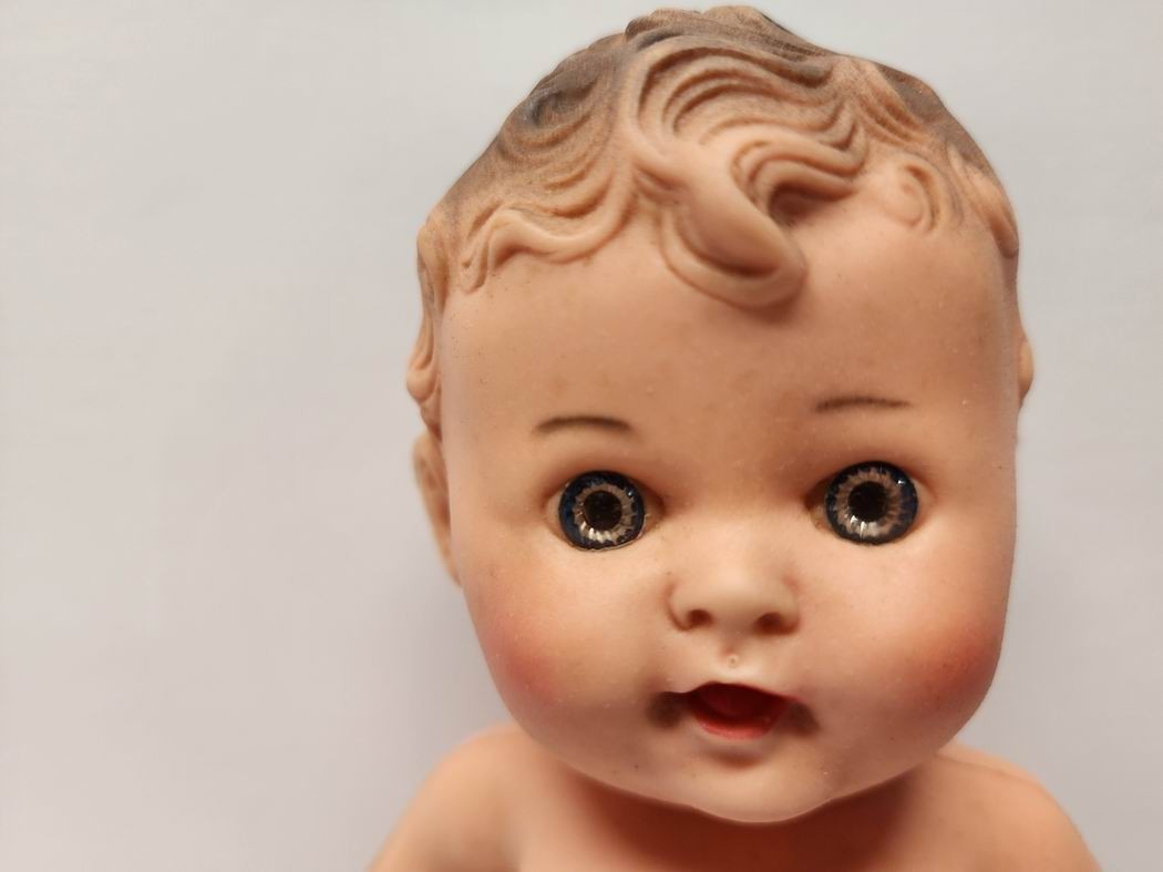 Vintage Tod-L-Tot Light Skin, Soft Plastic Naked Doll 10" The Sun Rubber Co