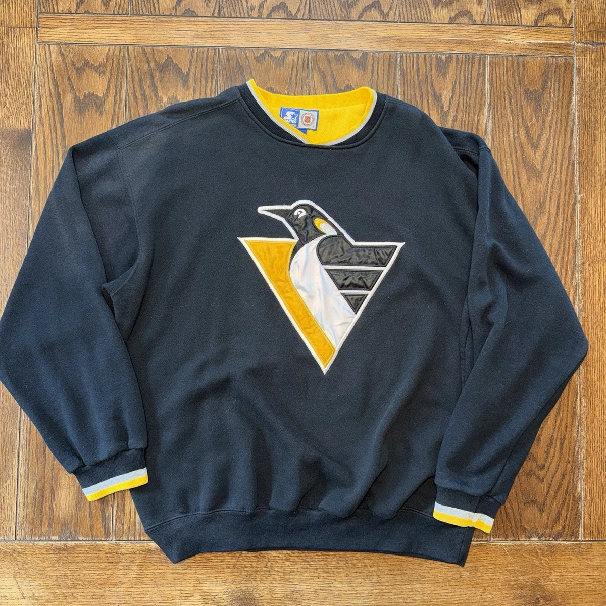Pull de hockey lnh penguins de pittsburgh vintage des années