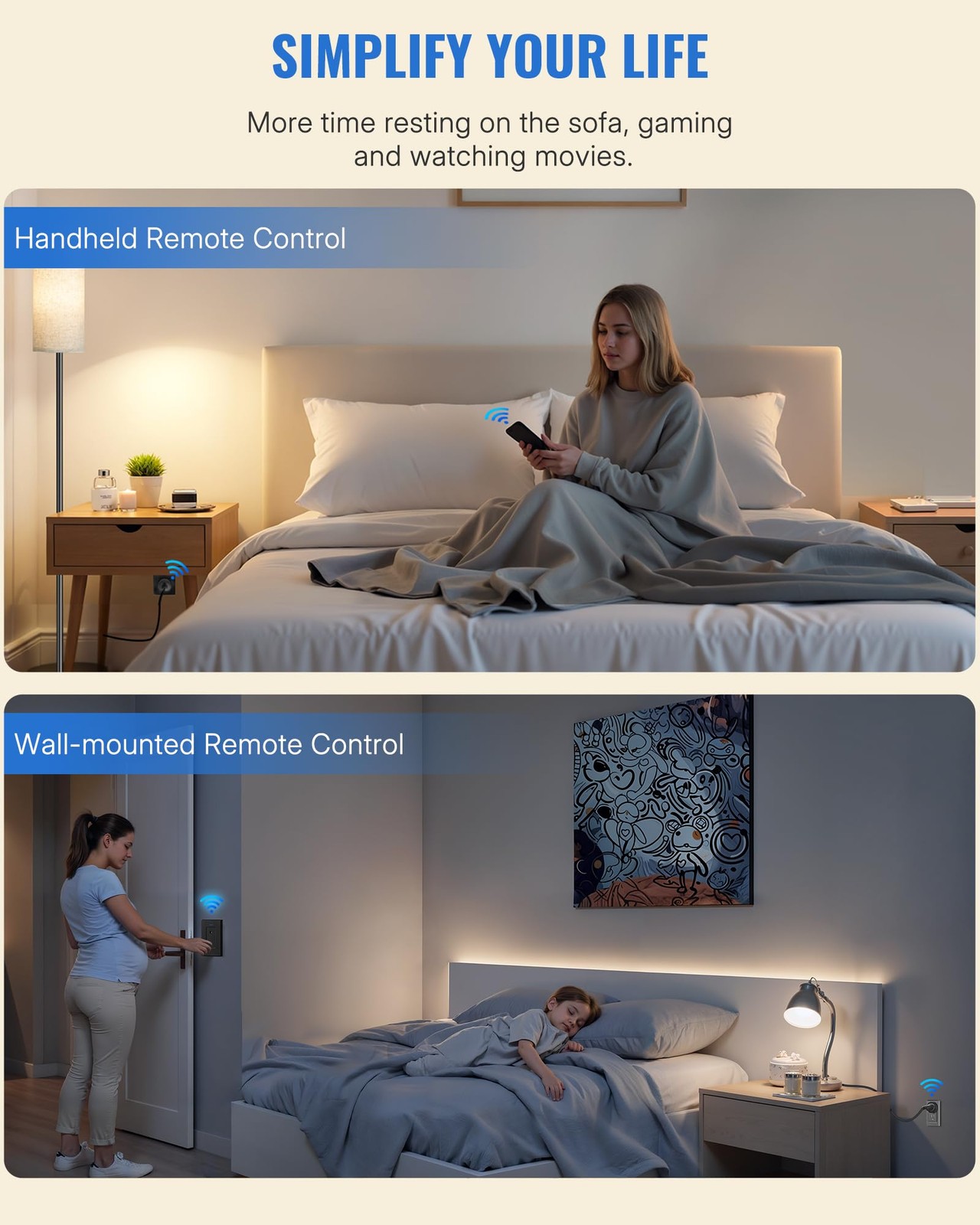 Remote Control Outlet Plug RF Wireless On Off Switch 100ft Range 3Pcs Home Light