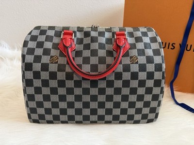 Louis Vuitton Speedy 30 Bandouliere Damier Graphite N40236 New
