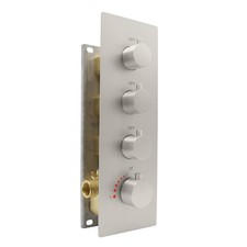 HOMEDEC 3 Way Shower Diverter Valve, 3 Outlets Multi Function Thermostatic S
