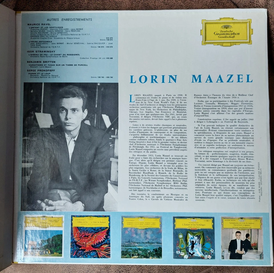 MAURICE RAVEL LP OPERA (EX) ETAT SUPERBE : L'Heure Espagnole - Photo 3/4