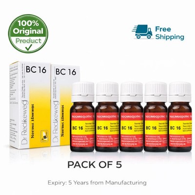 Dr Reckeweg BC 16 Tablets 20g Homeopathic General Wellness Support 5 Pack