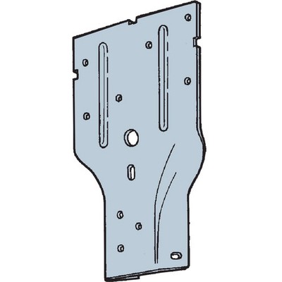 Simpson Strong-Tie SP2 Galvanized Steel Stud Plate 20 ga. x 3.5 L x 6.6 H in.