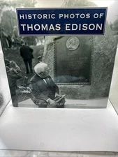 HISTORIC PHOTOS OF THOMAS EDISON By Leonard Degraaf - Hardcover w DJ EUC
