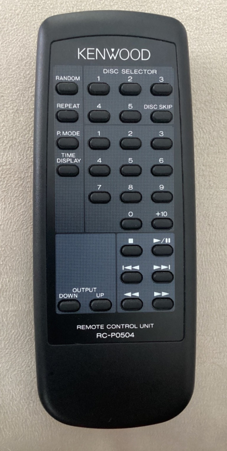 Kenwood OEM RC-P0504 CD Remote Control 104CD DP-R797 103CD 1