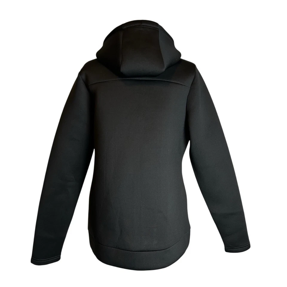 Chaqueta con capucha U of Miami Hurricanes para mujer talla L tela de buceo de spandex negra Foto 3 de 4