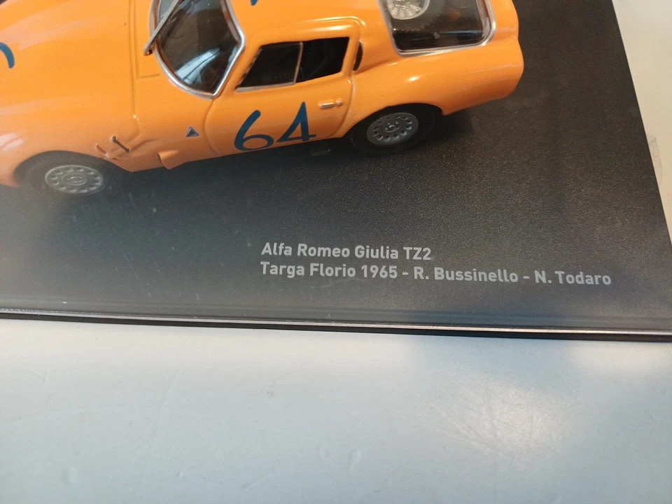 114 Perfect 1/43 Alfa Romeo TZ2 Targa Florio 1965 Centauria Panini Atlas Altaya - Immagine 2 di 4
