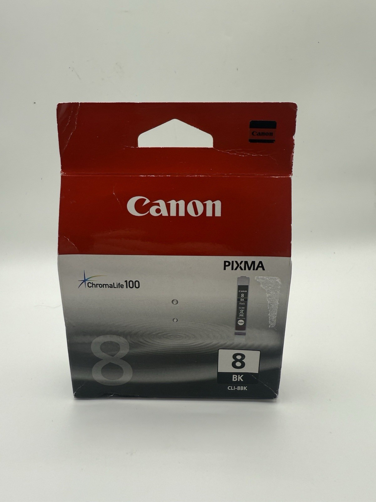 GENUINE CANON 8 BLACK CLI-8BK INK CARTRIDGE PIXMA CHROMALIFE 100 A-