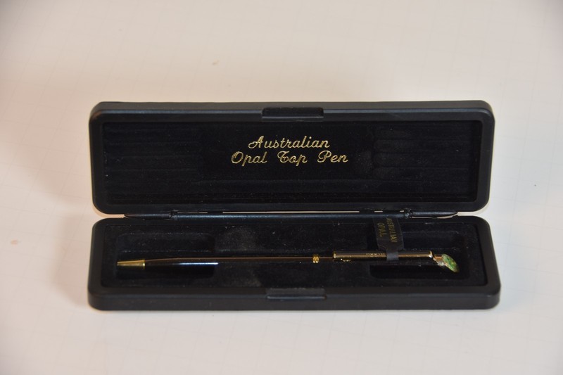 Vintage Australian Opal Cap Pen, See photos - will need new ink cartridge