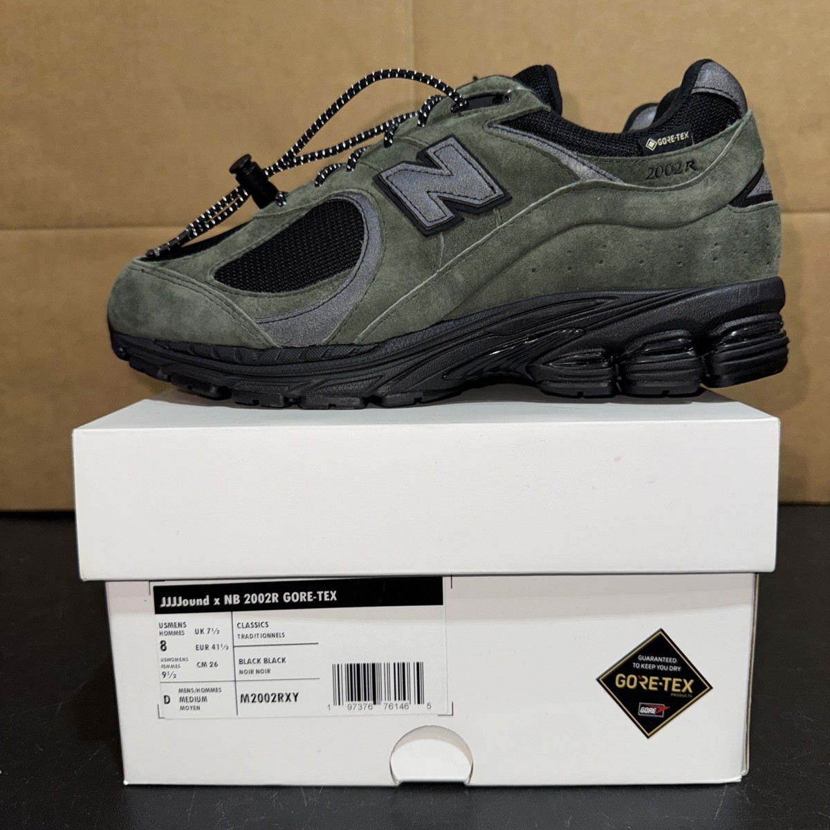 JJJJound × New Balance M2002RXZ GORE-TEX New Balance 2002R Gore-Tex JJJJound Charcoal Men's - M2002RXZ - US
