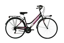CITY BIKE COPPI BEVERLY 28 DONNA TZ500 6V NERO FUCSIA