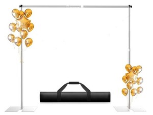 Pipe & Drape Kit Heavy Duty Adjustable Backdrop Stand Carbon Steel Base 8.5x10'