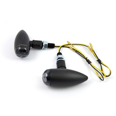 HIGHSIDER LED Bullet Blinker schwarz für Harley Davidson