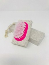 Pumice Stone Set Foot Scrubber-Bristle Brush Ultimate Smooth Feet-Pink